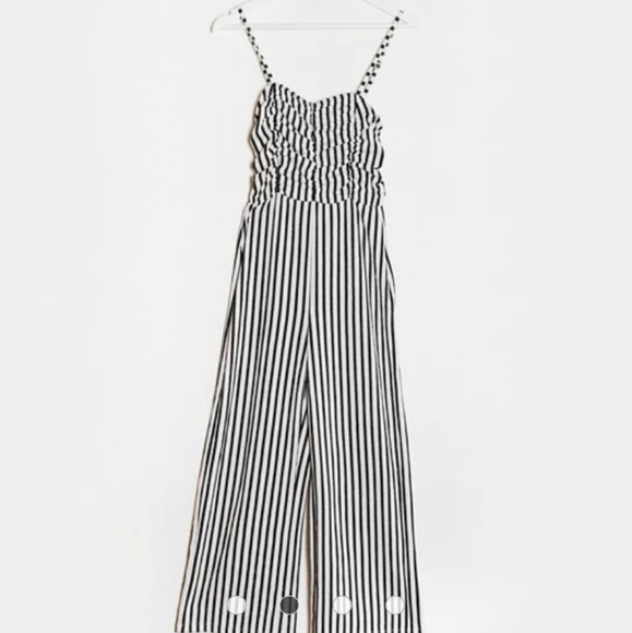 Bershka Pants - Bershka striped romper